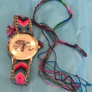Boho Friendship Elephant Watch/Bracelet